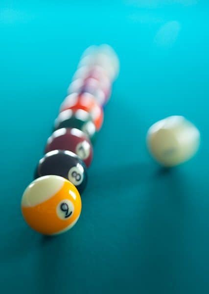 Billiard Balls with Lensbaby @ F2.0