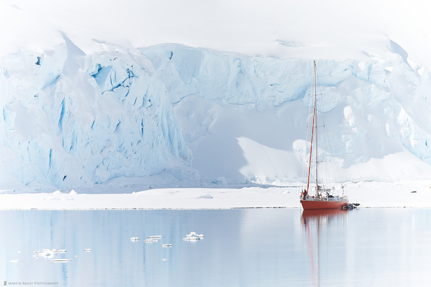 Yacht at Port Lockroy