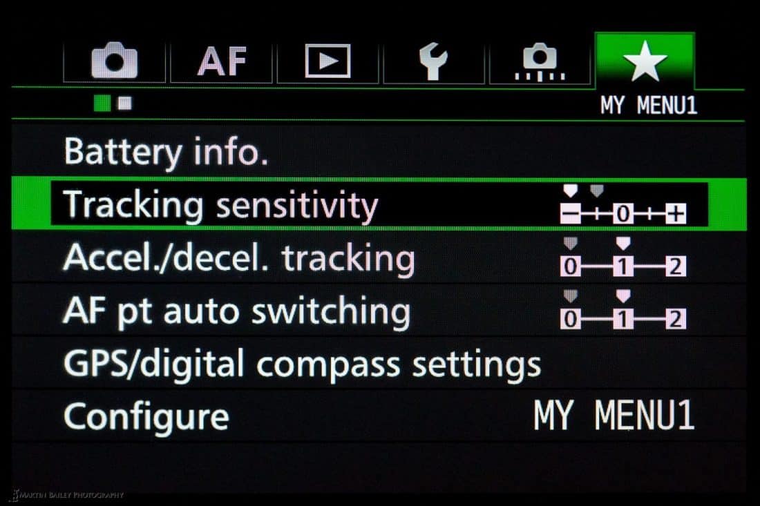 7D Mark II AI Servo Settings