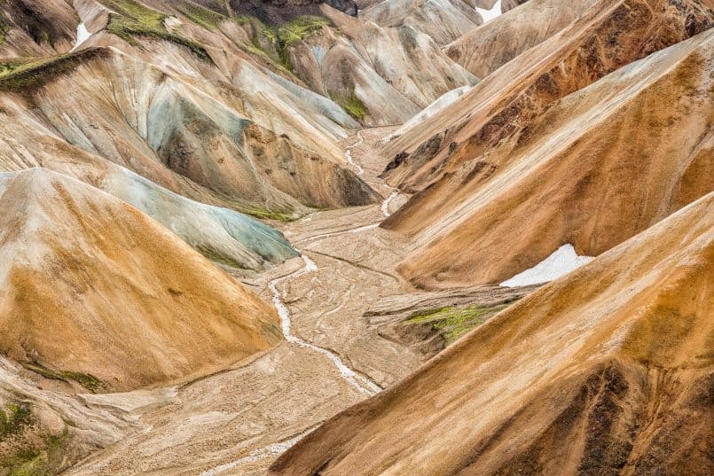 Colored Mountains Near Landmannalaugar