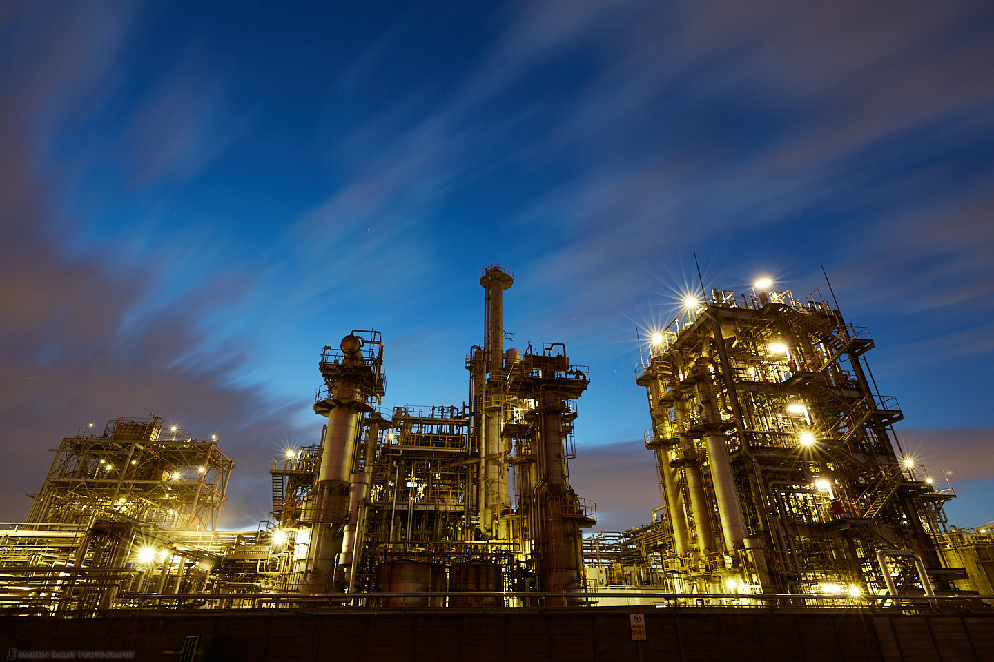 Chemical Plant at Twilight