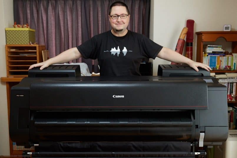 Martin with the Canon PRO-4000 44" Printer