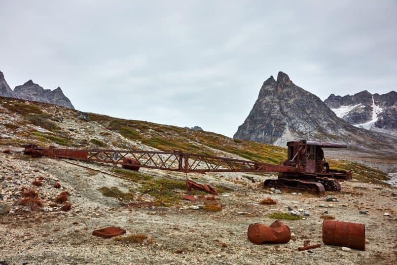 Abandoned Crane at Bluie East Two