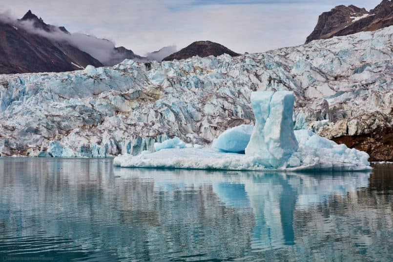 Ice Pillar Near Knud Rasmussen Glacier