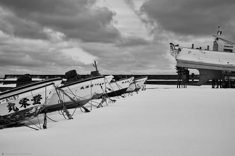 Soya Port Fishing Boats and Ship