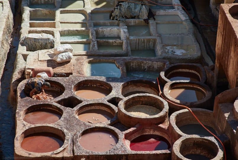 Chouara Tannery Worker