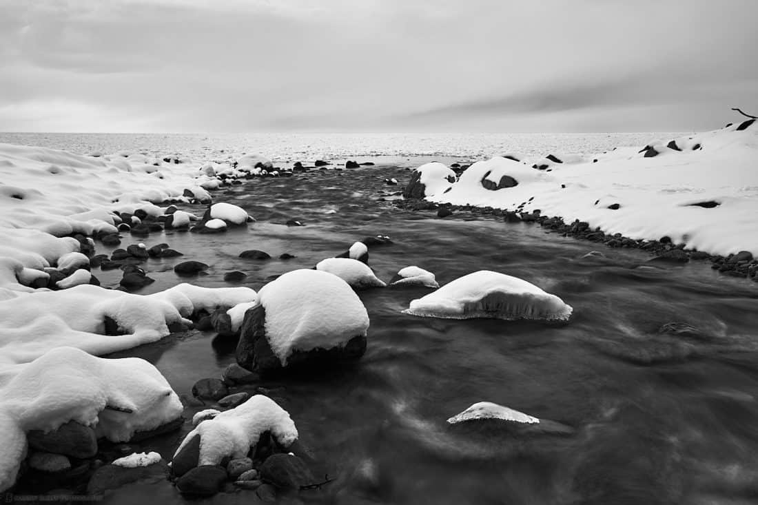 River Mouth and Sea Ice