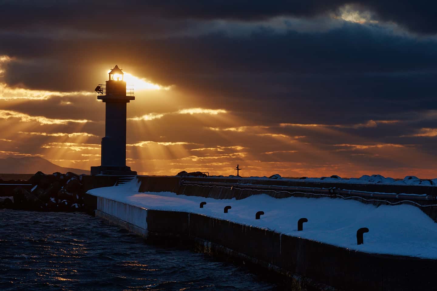 Noshappu Lighthouse Sunset