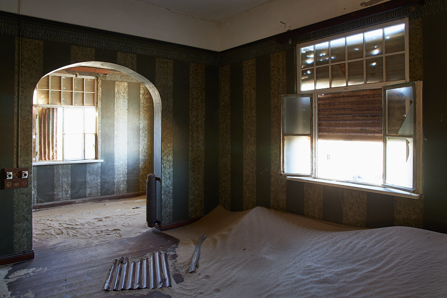 Wallpapered Walls in Kolmanskop