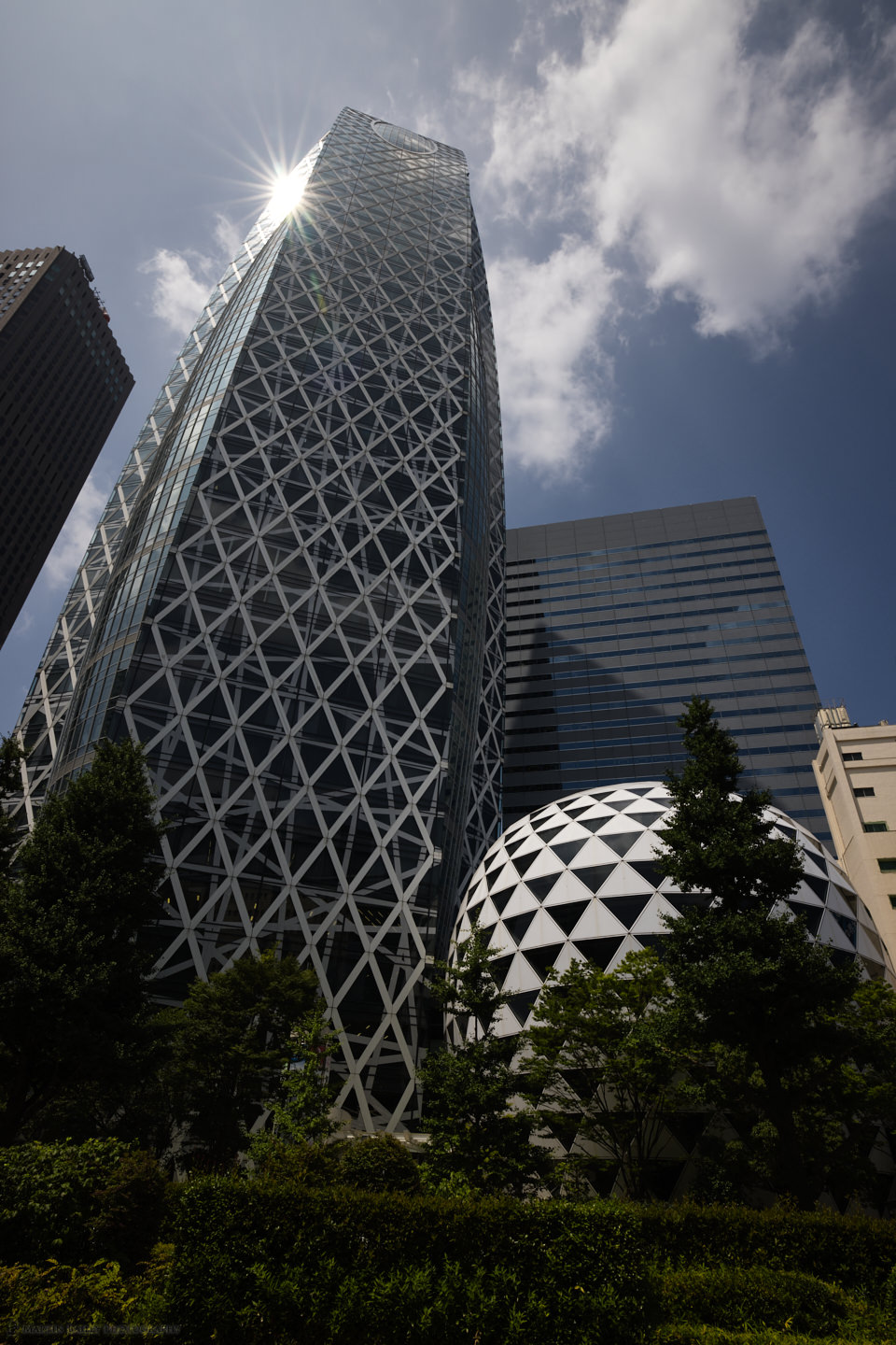 The Cocoon Building in Shinjuku